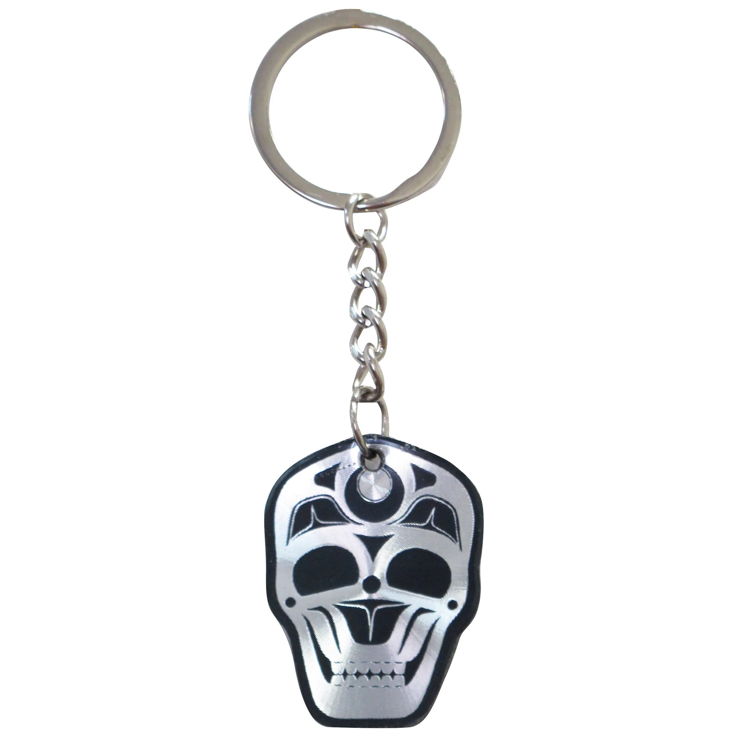 James Johnson Skull Metallic Keychain