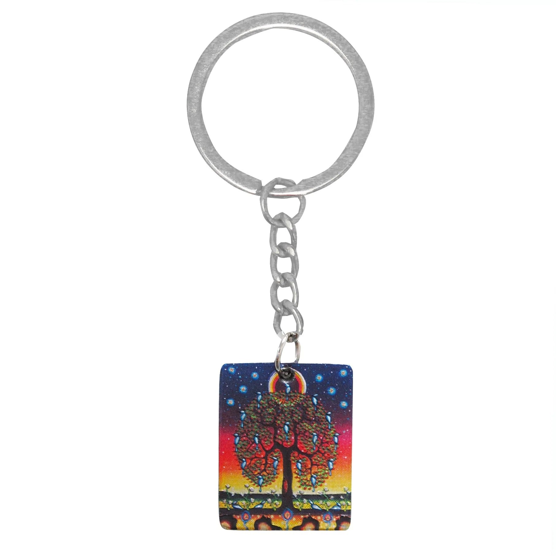 James Jacko Tree of Life Metallic Keychain