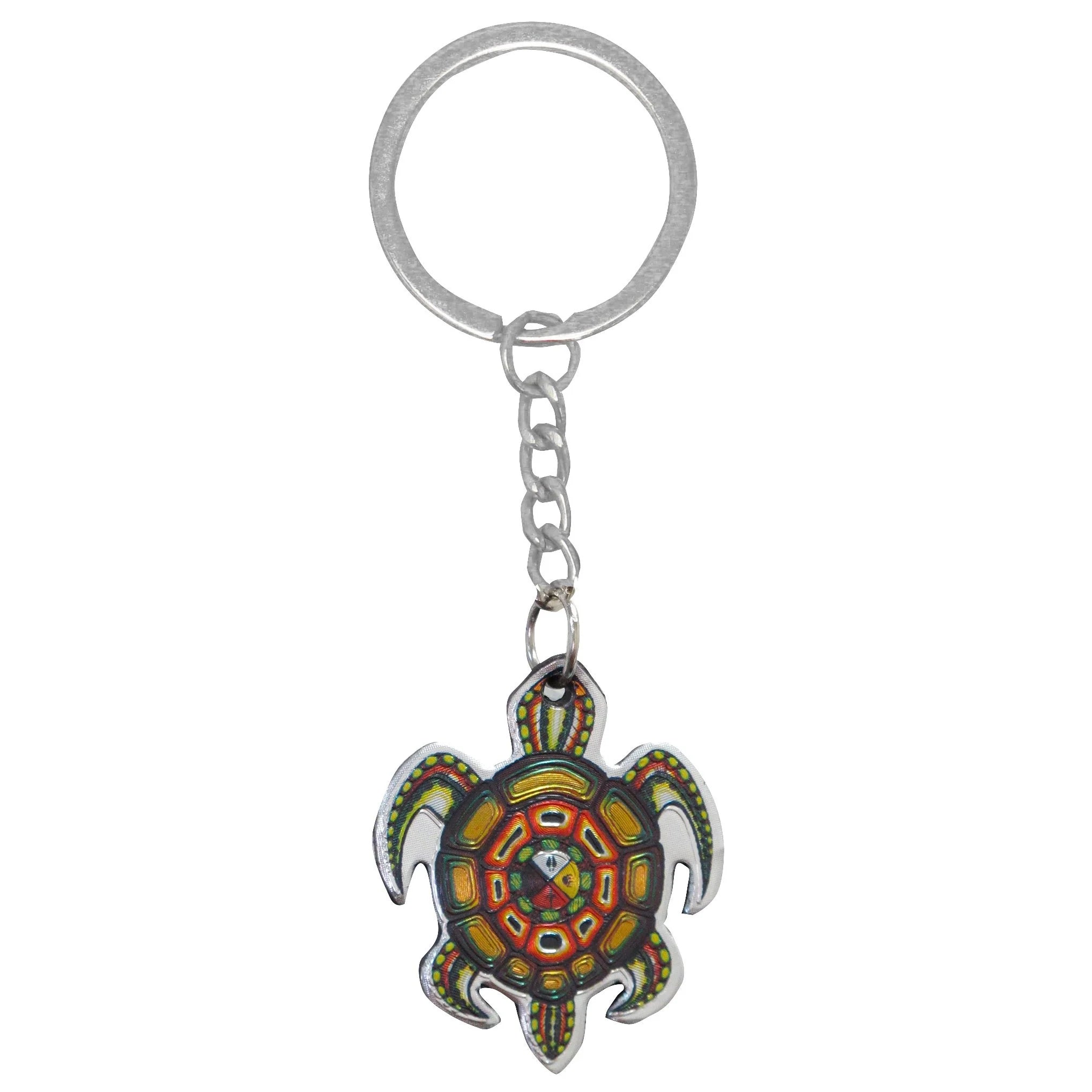 James Jacko Medicine Turtle Metallic Keychain