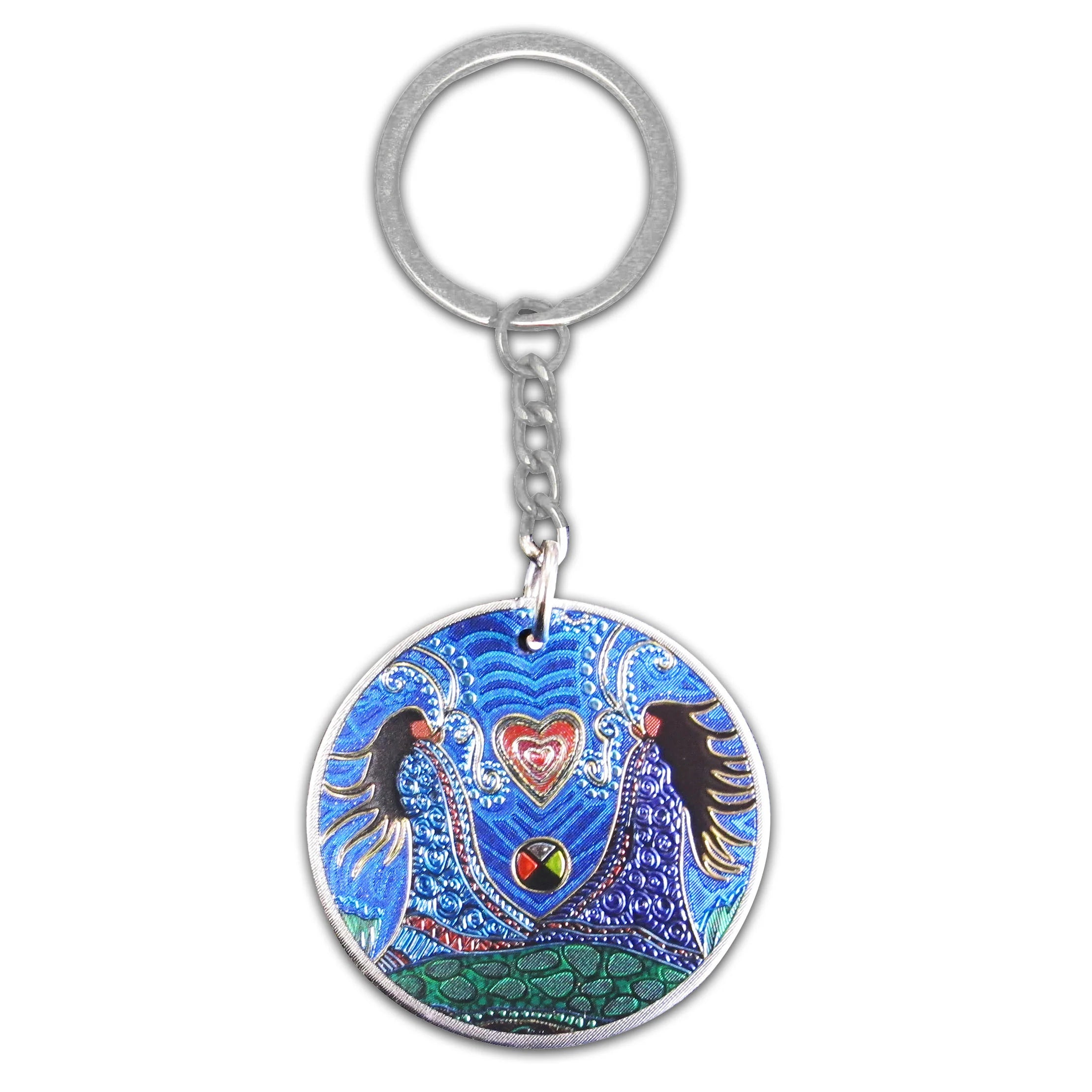Leah Dorion Breath of Life Metallic Keychain