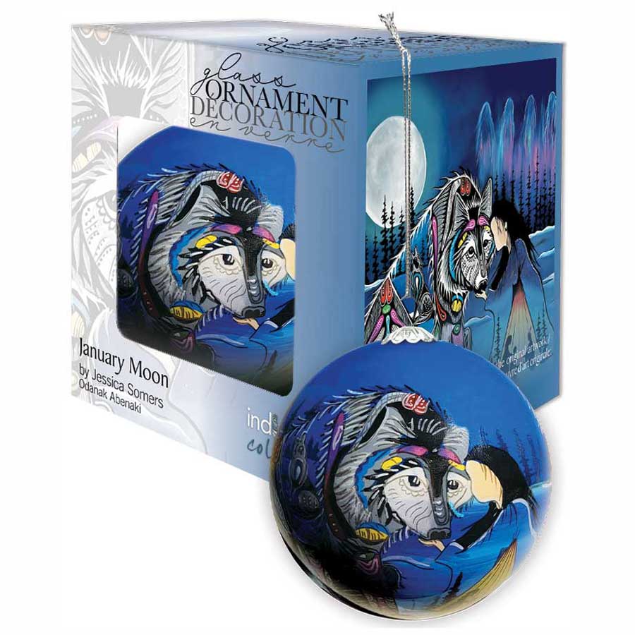 Glass Ornament - Jessica Somers - January Moon