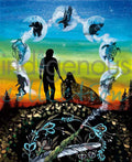 A Father's Guidance Art Print by artist Karen Erickson - Métis/Cree