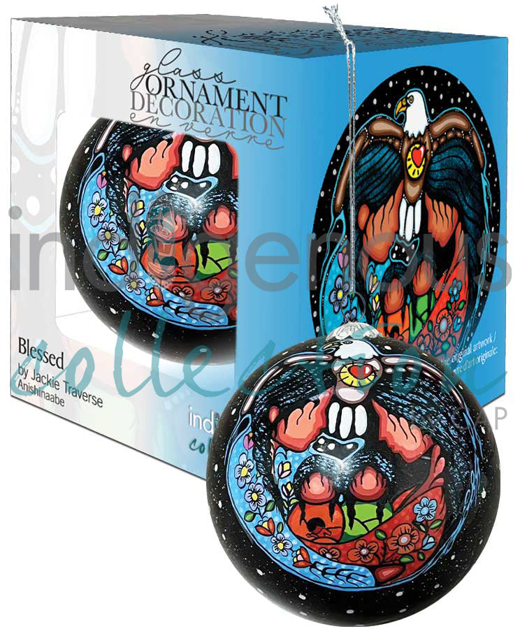 Glass Ornament - Jackie Traverse - Blessed