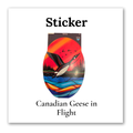 Canadian Geese in Flight Sticker