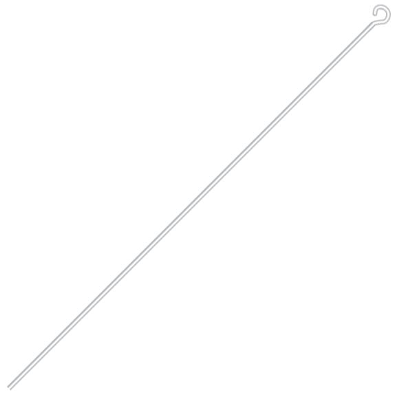2.5" Eye Pins - Rhodium