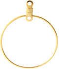 Gold Ear Hoops (1"/25mm)