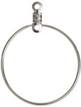 Silver Ear Hoops (1"/25mm)