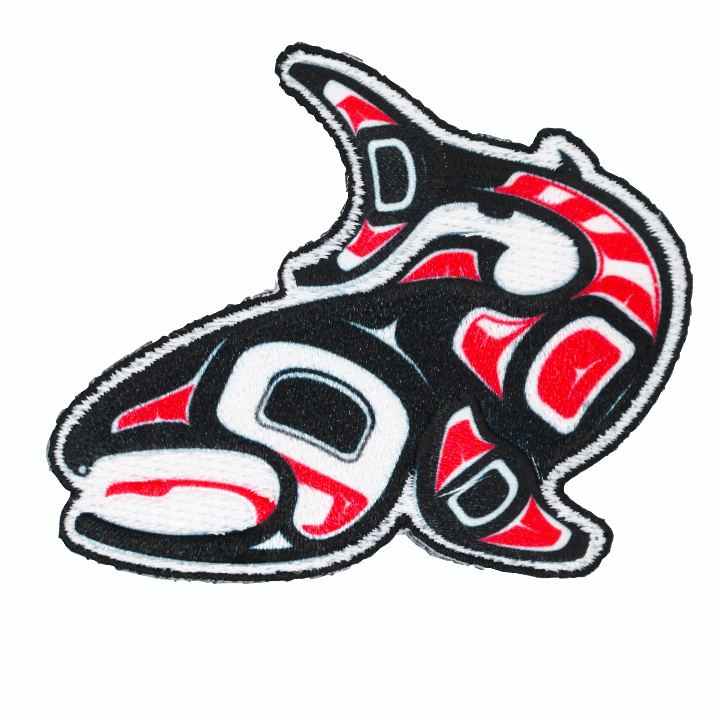 Jamie Sterritt Salmon Iron-On Patch