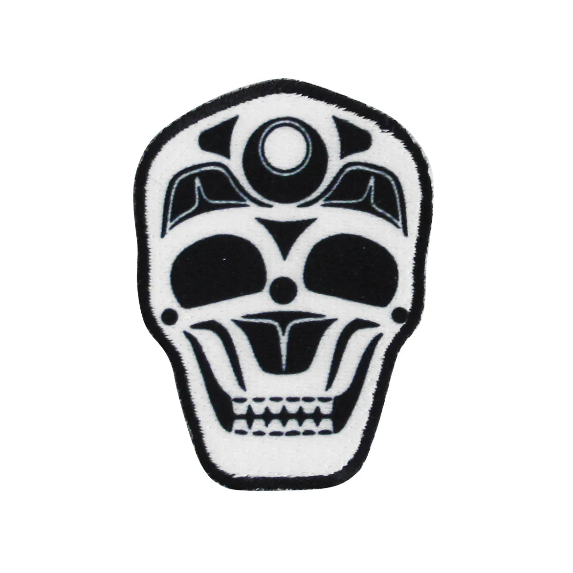 James Johnson Skull Crane Iron-On Patch