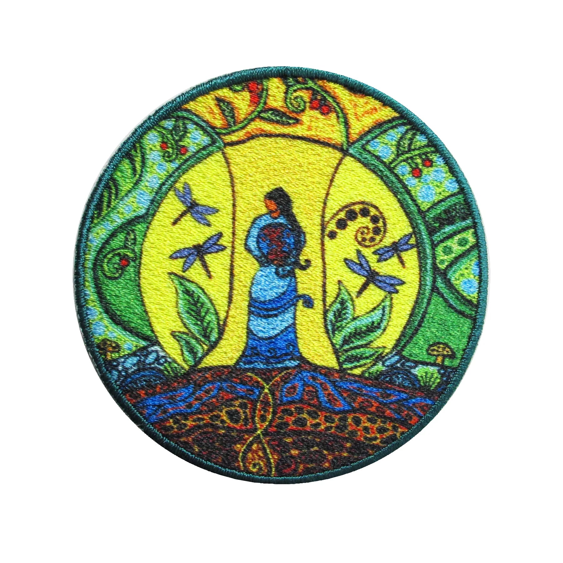 Leah Dorion Strong Earth Woman Iron-On Patch