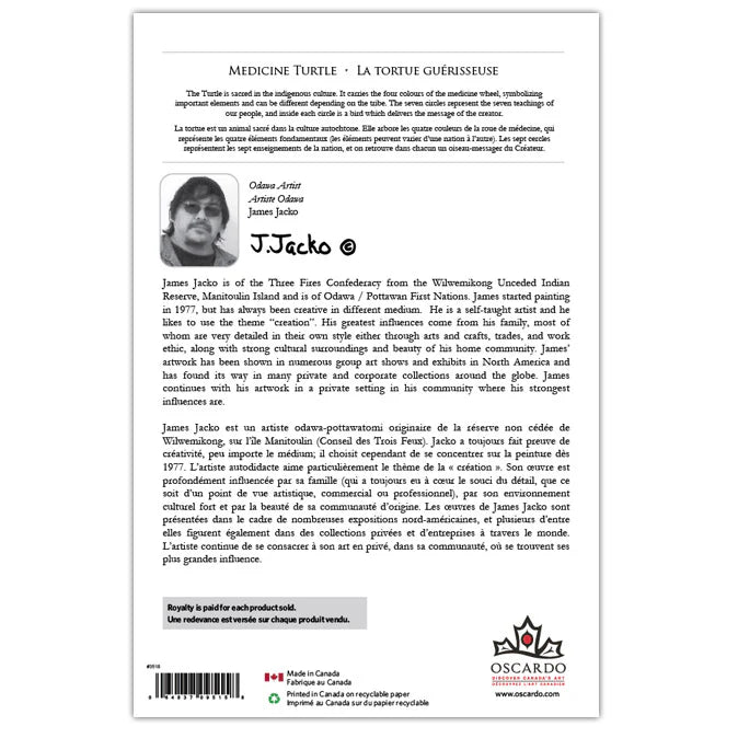 James Jacko Medicine Turtle Art Card