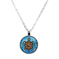 James Jacko Medicine Turtle Dome Glass Necklace