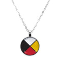Medicine Wheel Dome Glass Necklace
