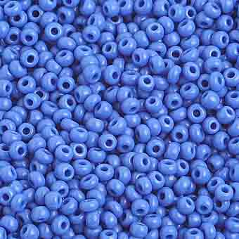 Seed Bead 10/0 Opaque Med. Blue