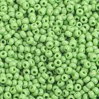 Seed Bead 10/0 Opaque Light Green