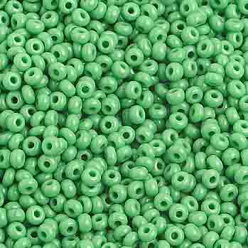 Seed Bead 10/0 Opaque Med. Green