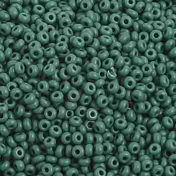 Seed Bead 10/0 Opaque Dark Green