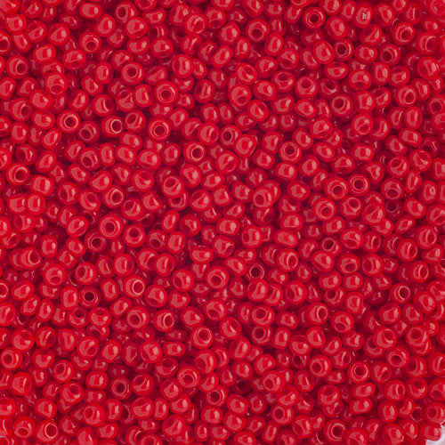 Seed Bead 10/0 Opaque Med. Red 500g
