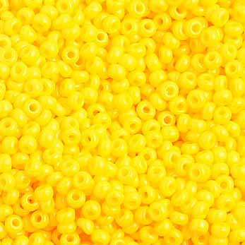 Seed Bead 10/0 Opaque Gold Yellow