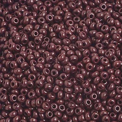 Seed Bead 10/0 Opaque Dark Brown