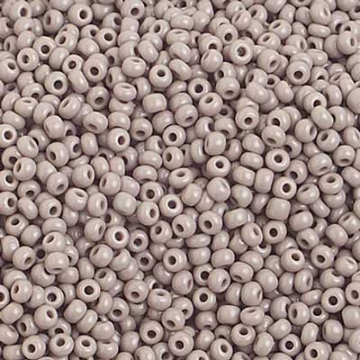 Seed Bead 10/0 Opaque Grey