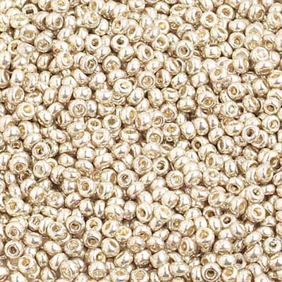 Seed Bead 10/0 Metallic Lt. Silver
