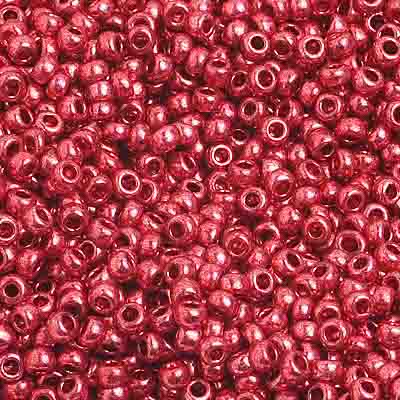 Seed Bead 10/0 Metallic Red