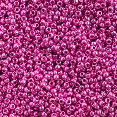 Seed Bead 10/0 Metallic Pink