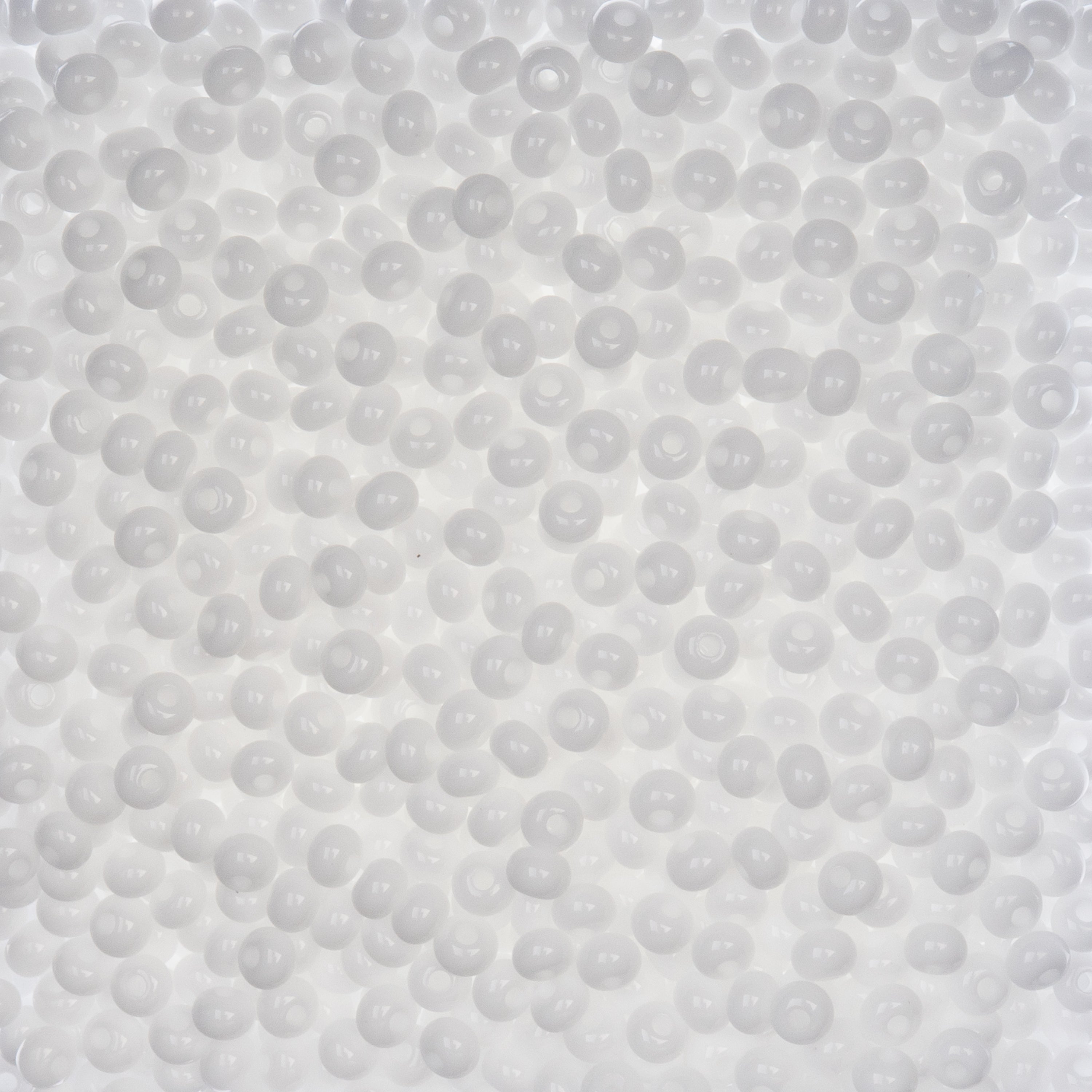 6/0 Ponybead White Opaq.