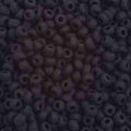6/0 Pony Beads - Opaque Matte Black