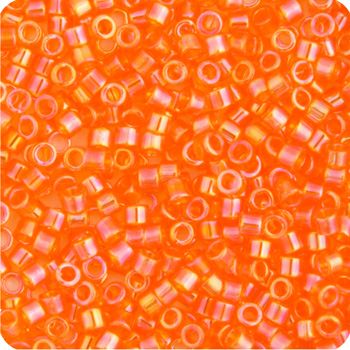 Delicas 11/0 Light Orange Transparent AB