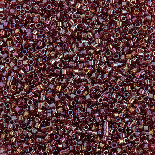 Fancy Lined Copper Delicas 11/0