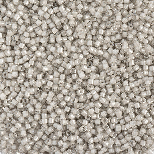 White Fancy Lined Delicas 11/0