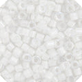Delicas 11/0 White AB Line-Dyed