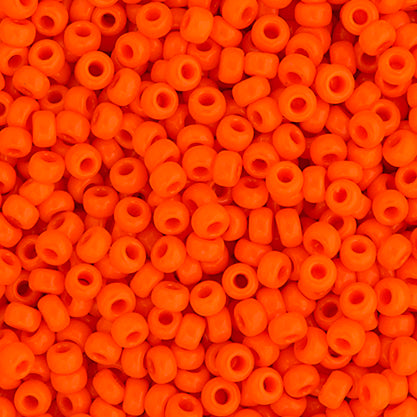 6/0 Ponybead Orange Opaq.