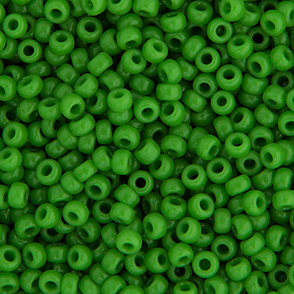 6/0 Ponybead LT Green Opaq.