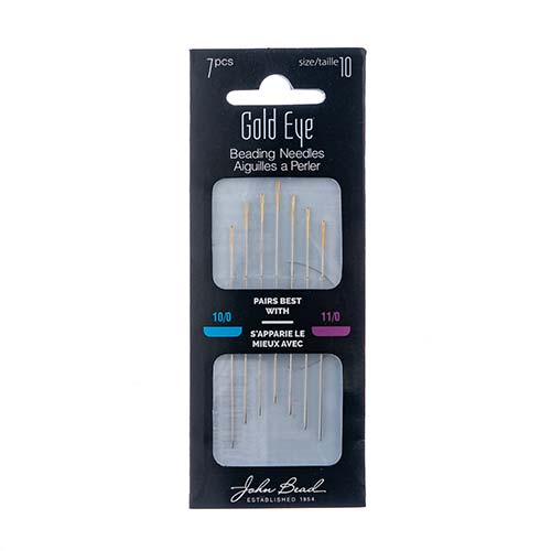 Gold Eye Beading Needles Size 10