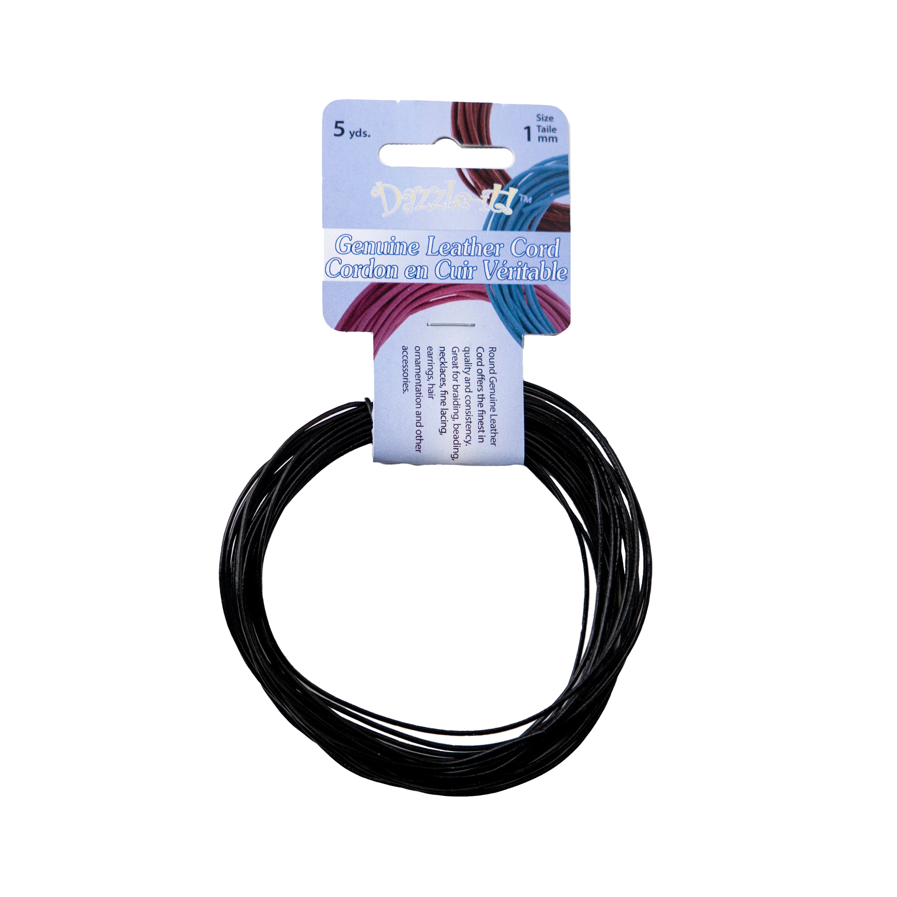 Leather Cord 5 yrds (1 mm)