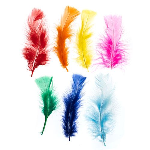 Marabou Feathers - Multi-Mix
