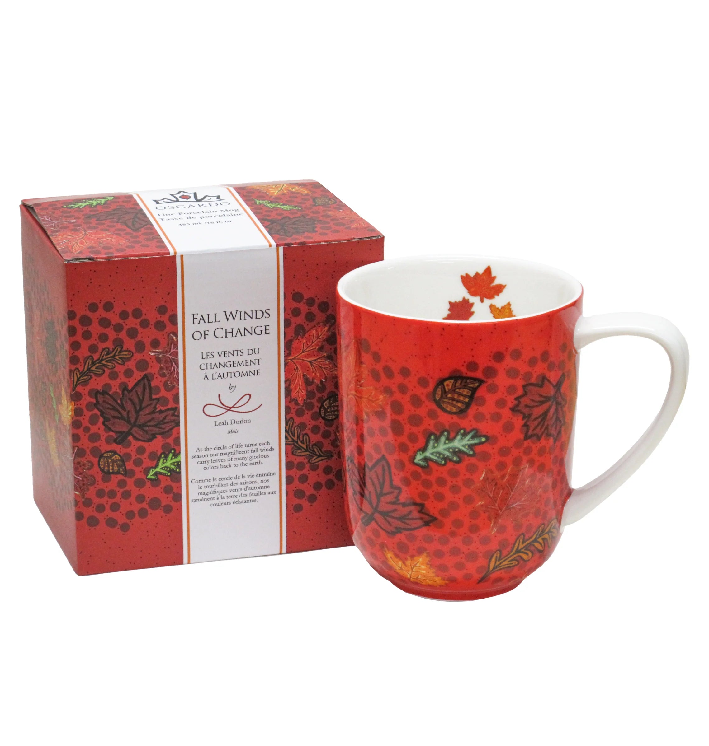 Leah Dorion Fall Winds of Change Porcelain Mug Broad