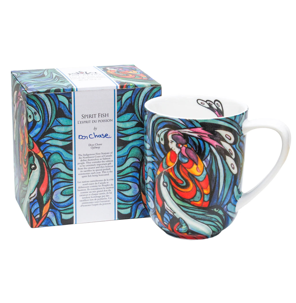 Don Chase Spirit Fish Porcelain Mug