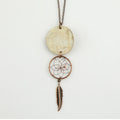 Birch Bark Pendant with .75" Dream Catcher