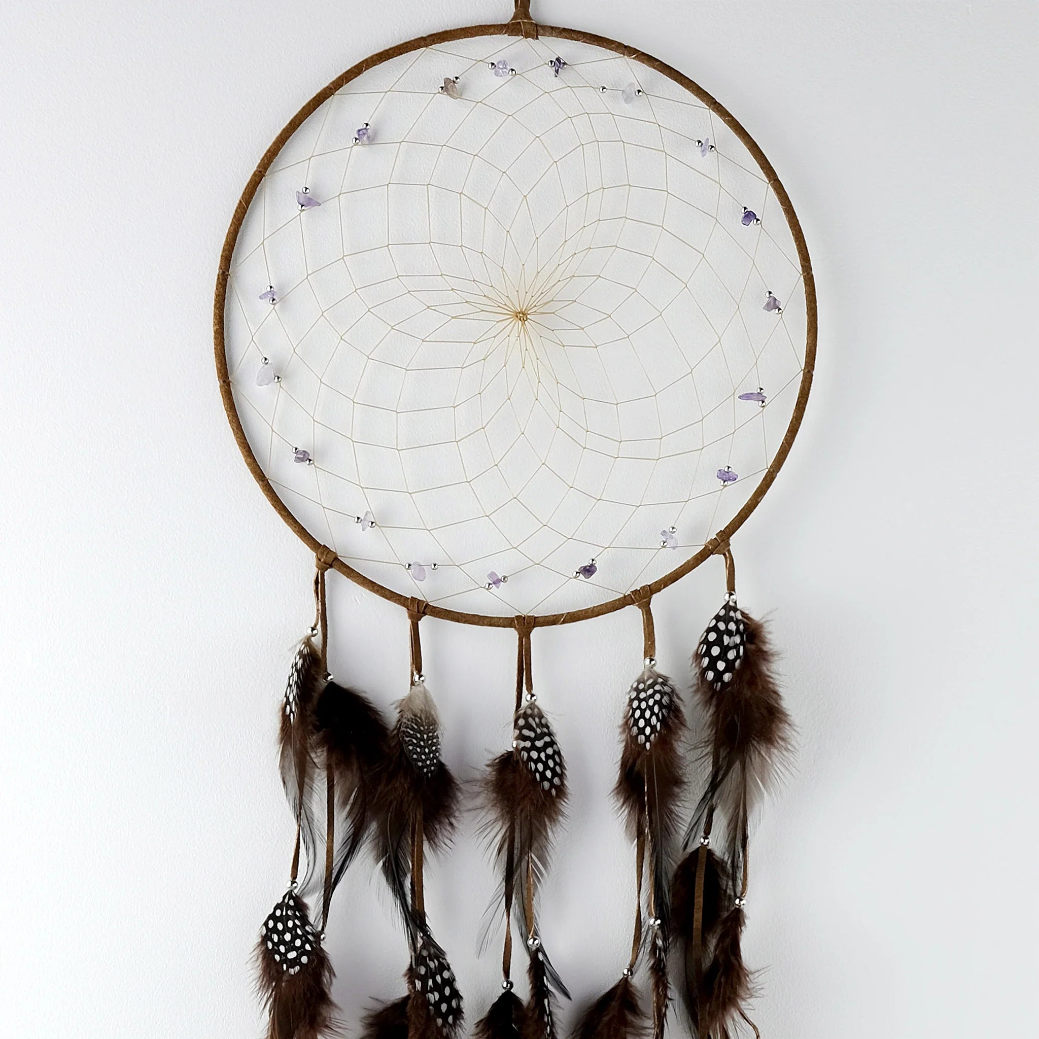 Dream Catcher with Semi-precious Stones 9"