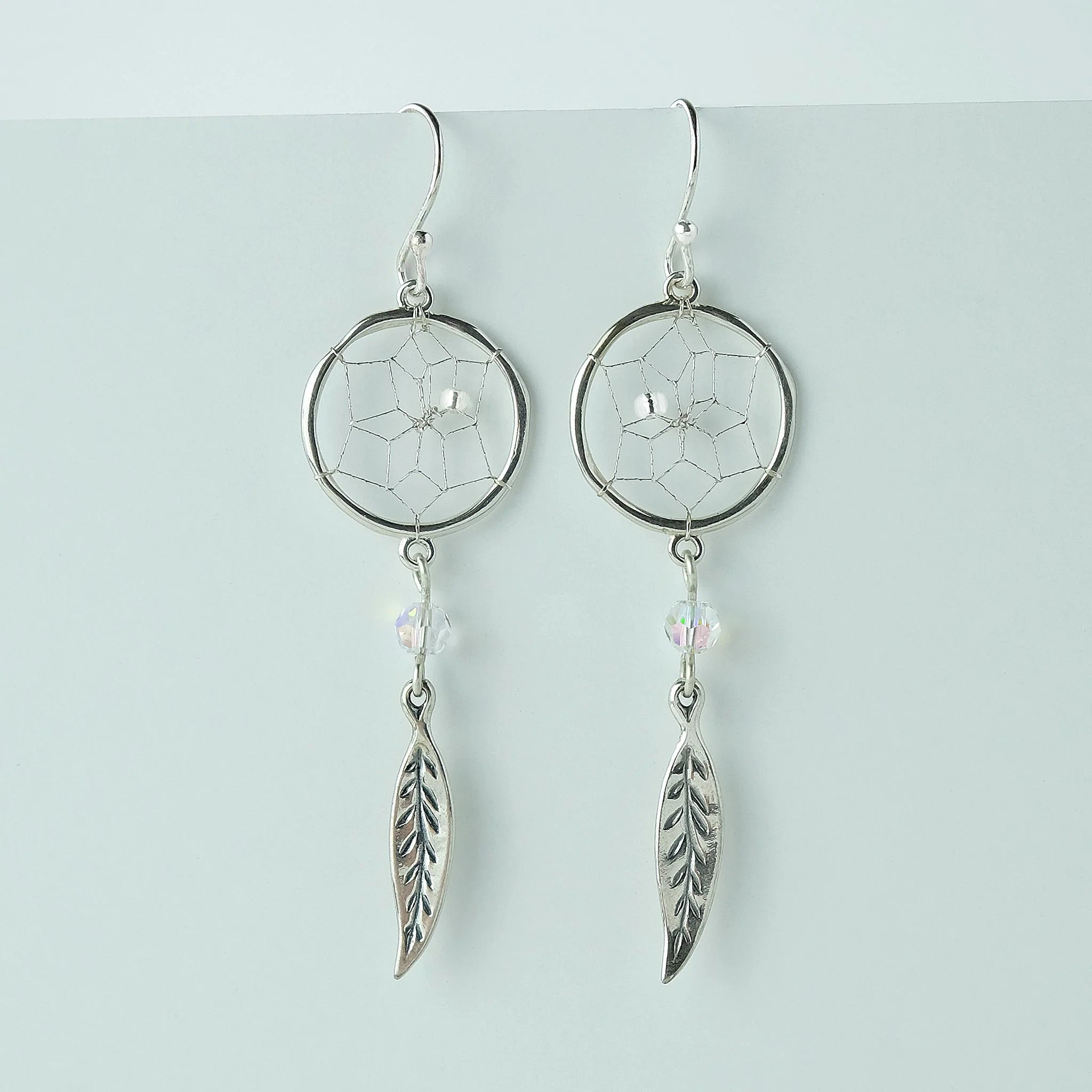 Steorra Sterling Silver Earrings (Dreamcatcher)