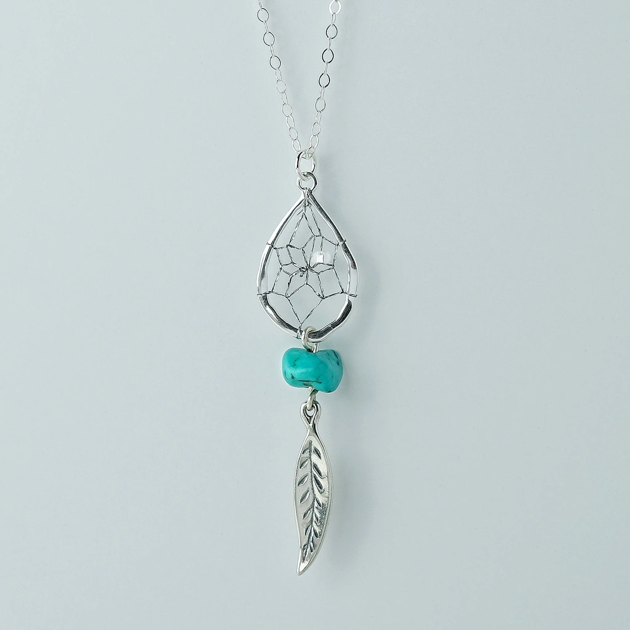 Steorra Sterling Silver Necklace (Drop)