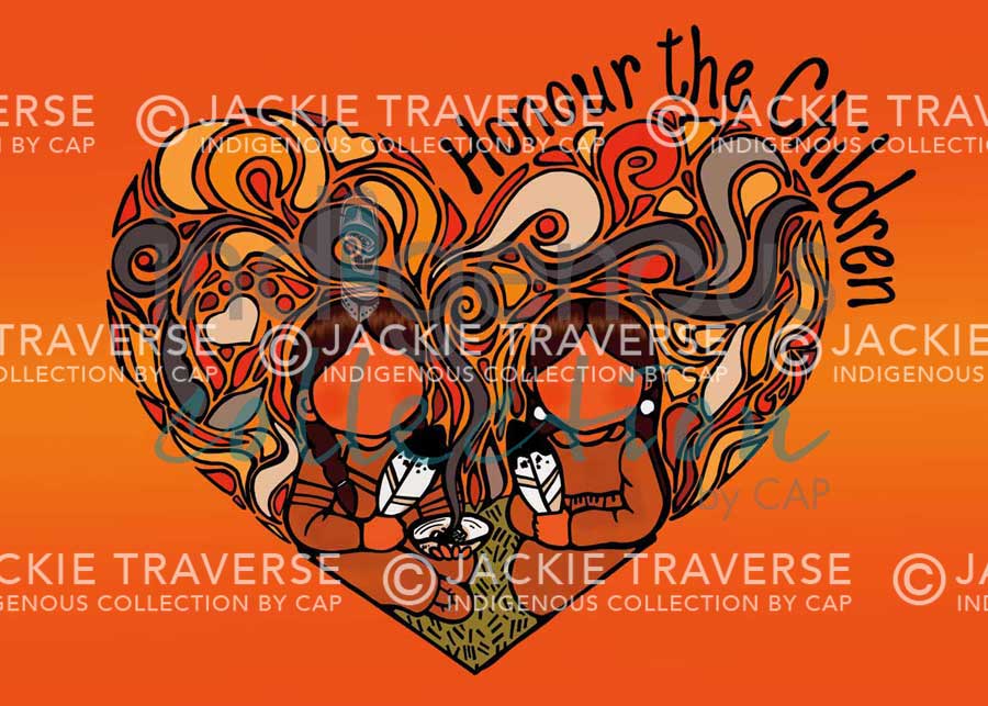 Honour The Children Art Print by Jackie Traverse