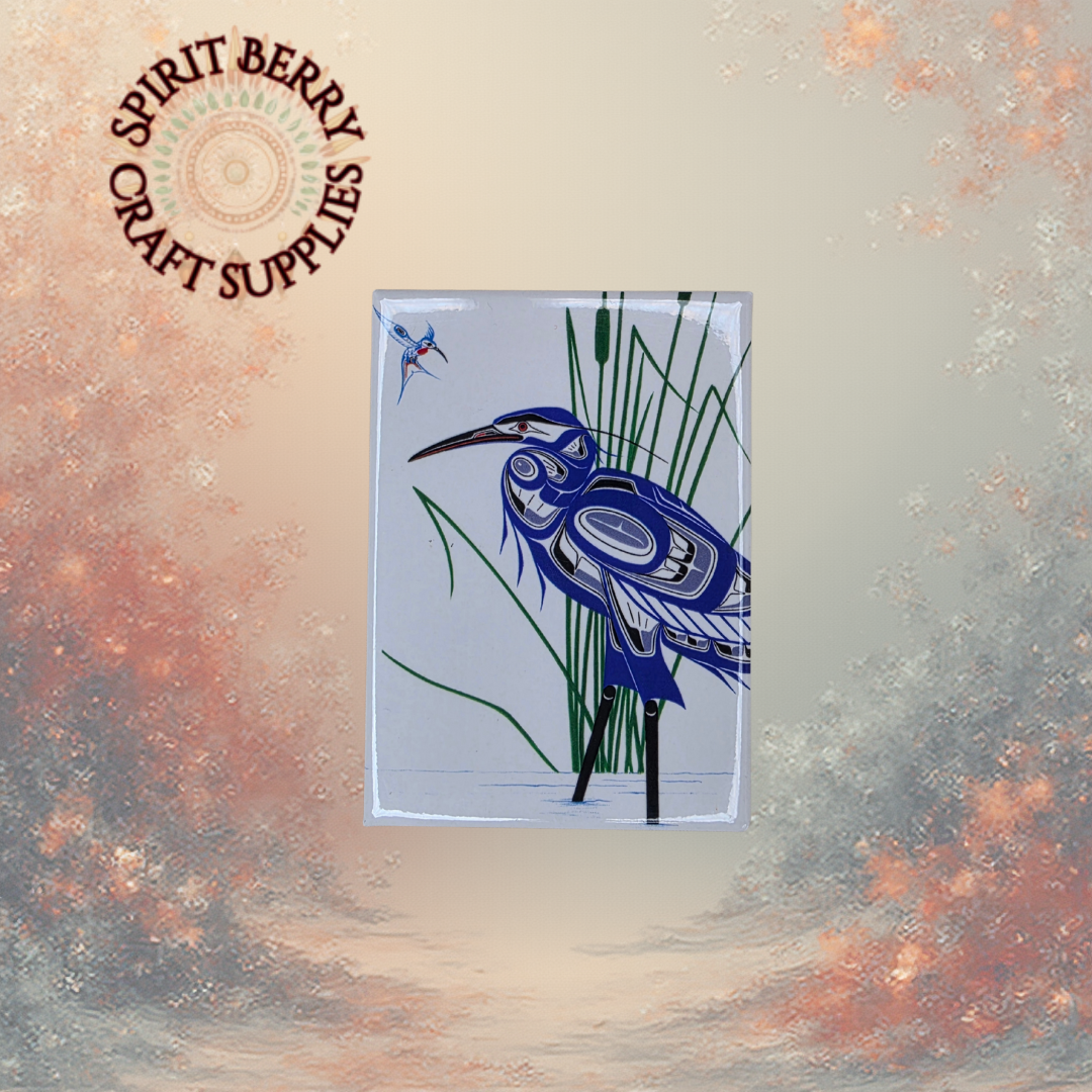Hummingbird & Blue Heron Magnet