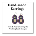 Pink-Purple Earrings