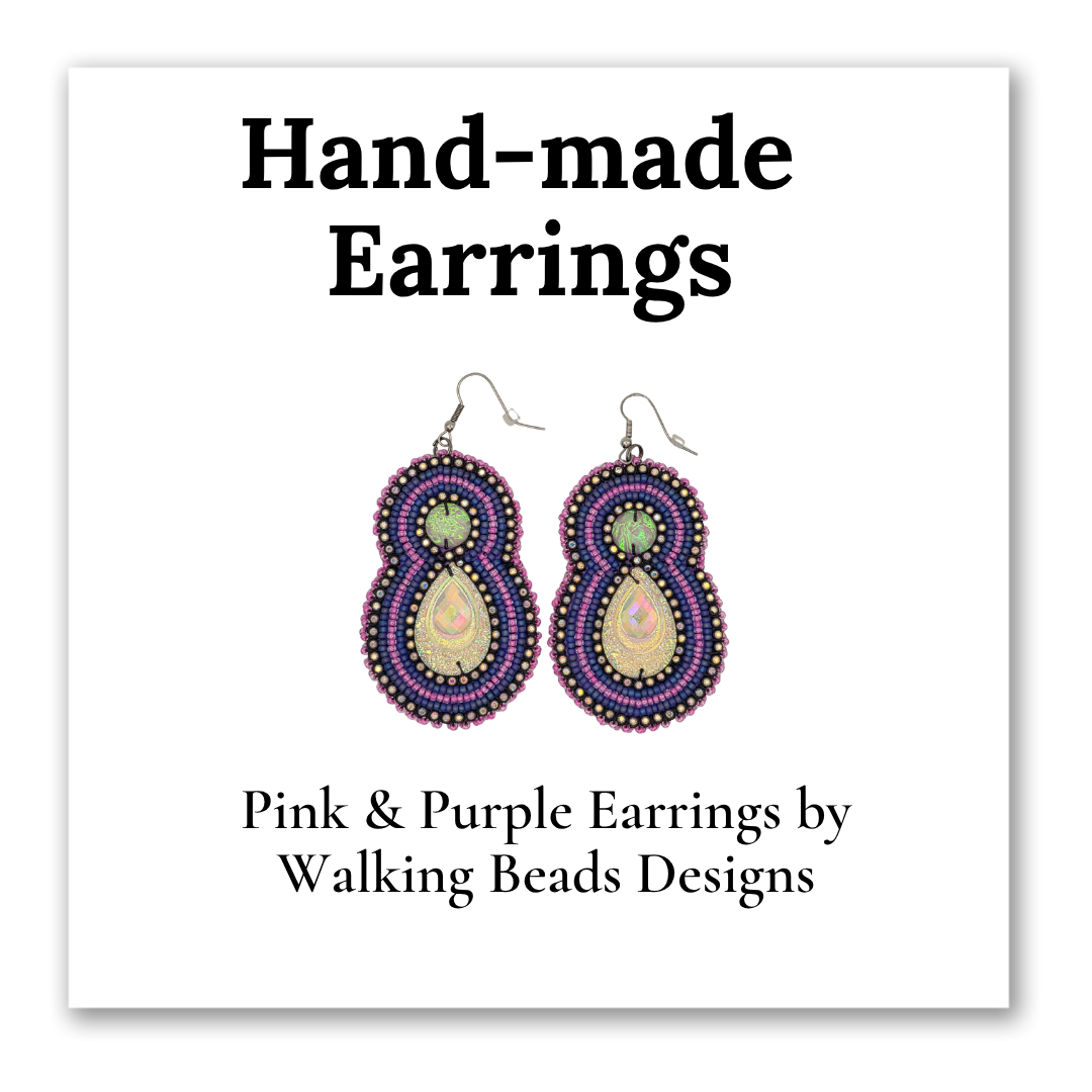 Pink-Purple Earrings
