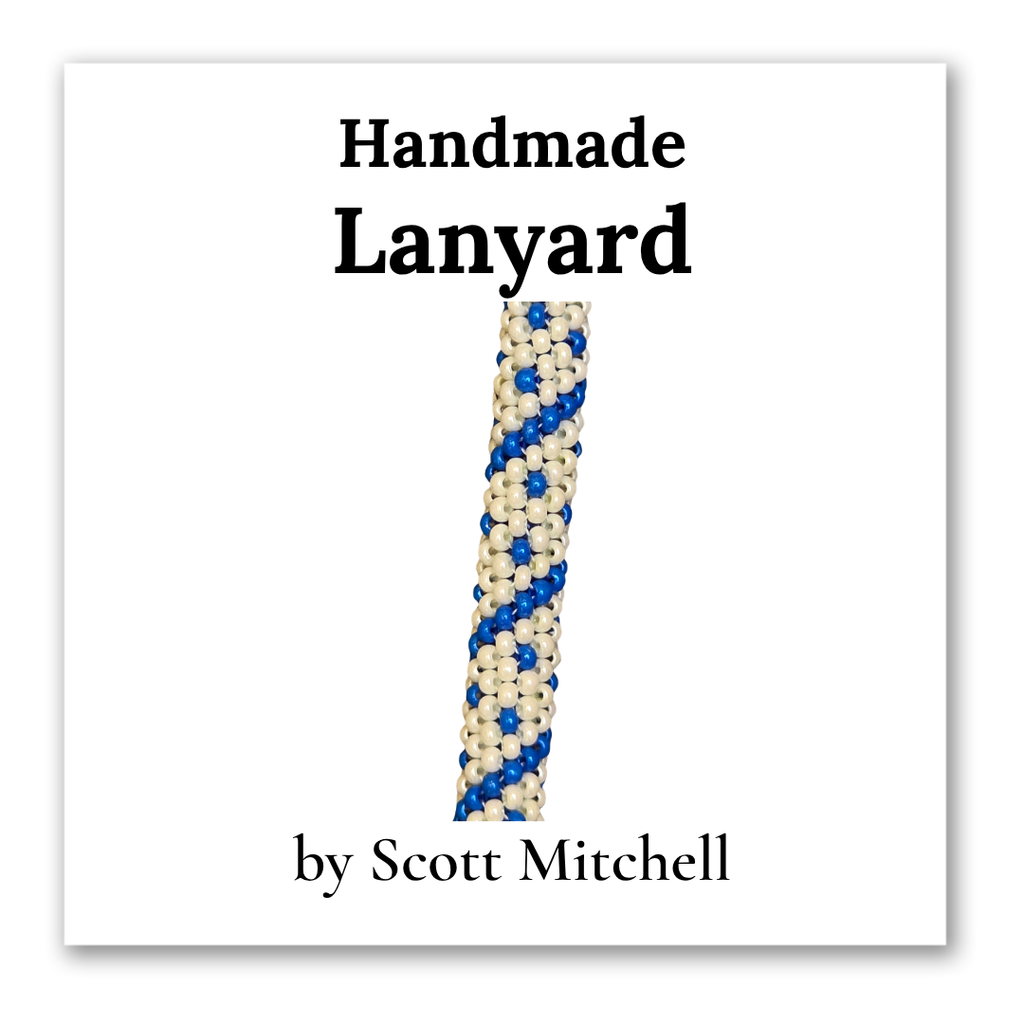 Long Lanyard by Scott Mitchell (White-Blue)
